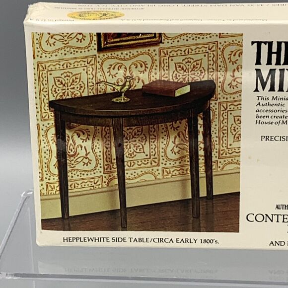 The House of Miniatures Side Table Dollhouse Kit 40004 X-ACTO Sealed NOS - Picture 3 of 8